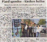 Pfand spenden - Kindern helfen