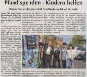 Pfand spenden - Kindern helfen