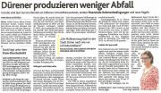 Dürener produzieren weniger Abfall